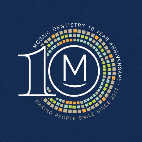 Medical t-shirt with the title 'Mosaic Dentistry Anniversary shirt'