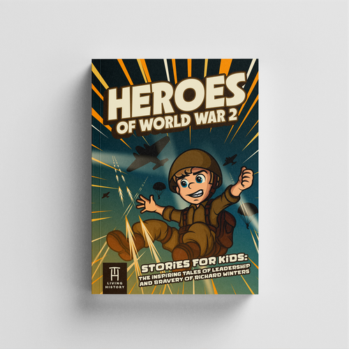 Cartoon book cover with the title 'Cover Book'