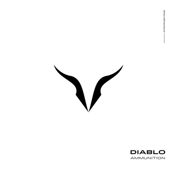 Evil logo with the title 'Ominous mark for Diablo Ammunition'