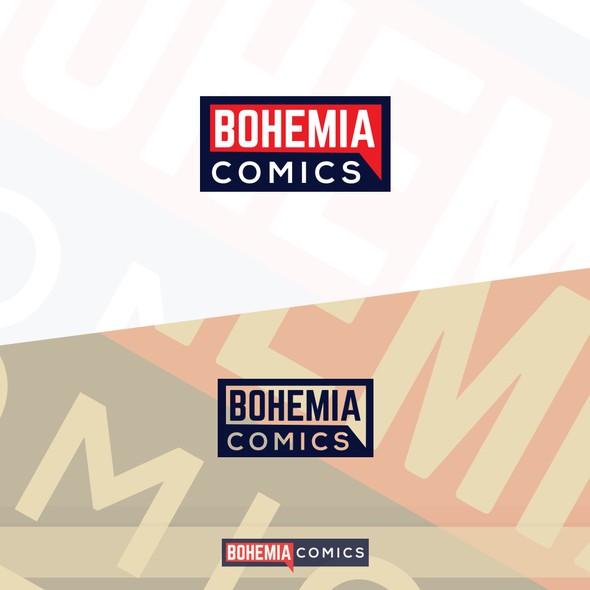 Comic logo with the title 'Logo for comic book company'