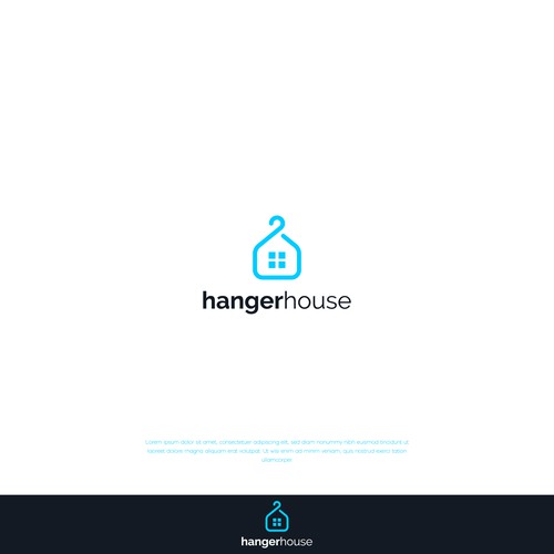 Hanger logo with the title 'Hanger House'