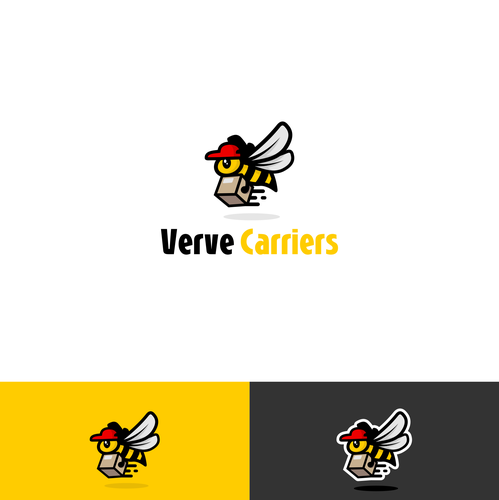 Honeycomb design with the title 'Bee delivery'