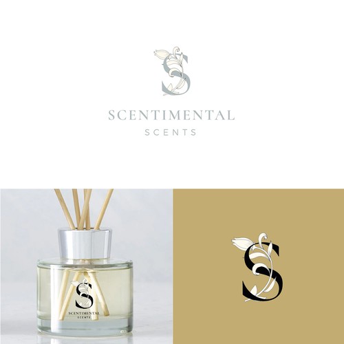 The best unique luxury perfume logo, elegant fragrance brand label