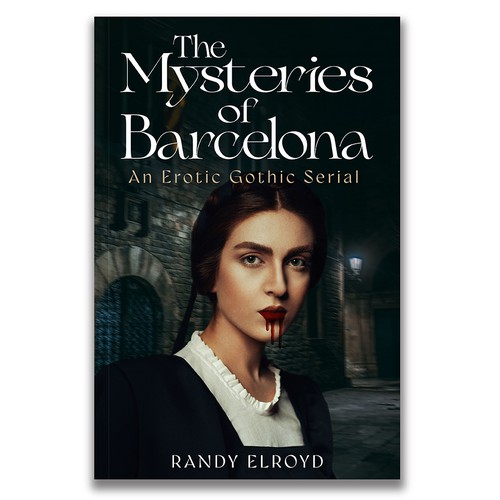 Erotic book cover with the title 'Gothic book cover design'