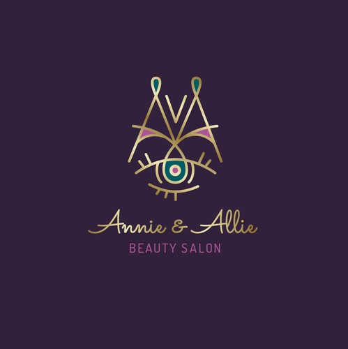 Linear logo with the title 'Logo for beauty salon in Miami'
