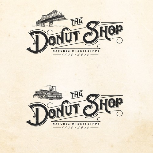 Sketch design with the title 'Vintage logo celebrating 300 years of tradition'