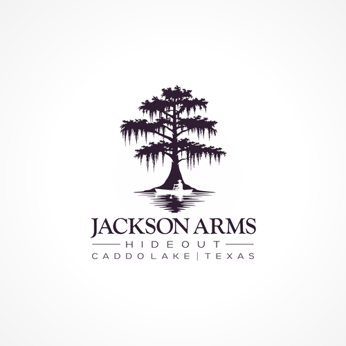 Illustrator design with the title 'Jackson Arms Hideouts'