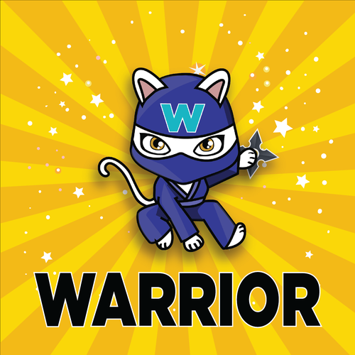 Ninja artwork with the title 'NINJA MASCOT'