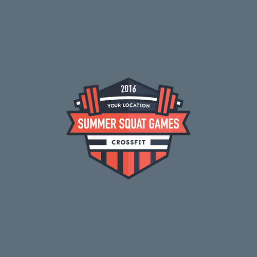 CrossFit logo with the title 'Summer Squat Games'