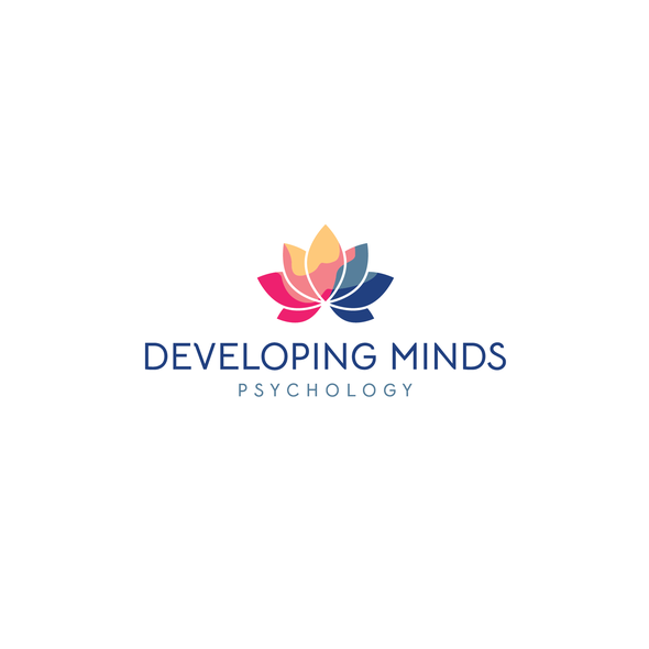 Mental health logo with the title 'Vibrant logo for psychology practice'