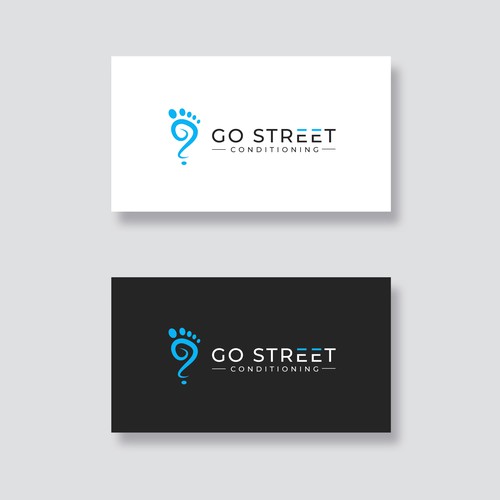 Avenue logo with the title 'Go street conditioning logo design'