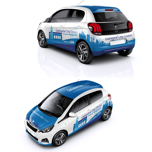 Skyline design with the title 'Concept wrap for Real Estate Company'