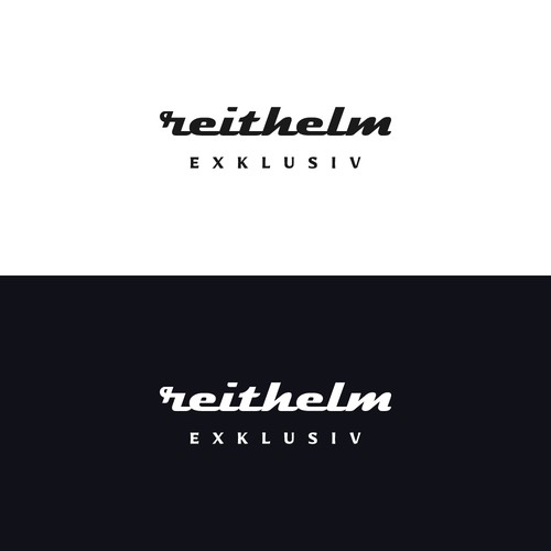 Horse riding logo with the title 'Luxury Wordmark Logo for Reithelm '