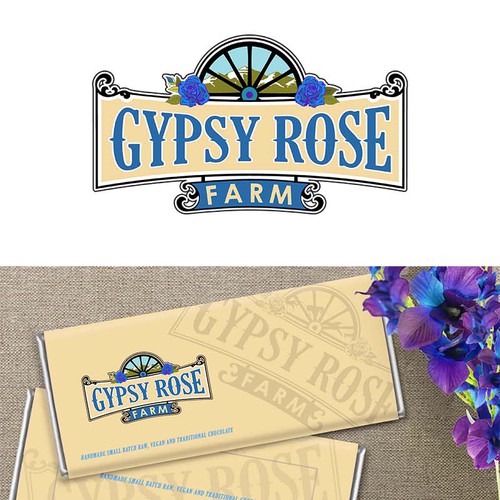Rose logo with the title 'Gypsy Rose Farm'