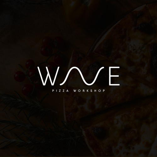 Italian cuisine logo with the title 'Wave '