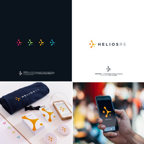 Solar energy design with the title 'Logo for HeliosRe'