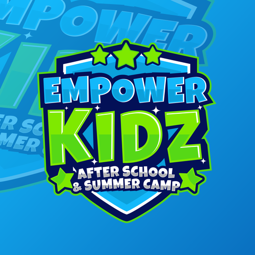 Summer camp design with the title 'Empower Kids'