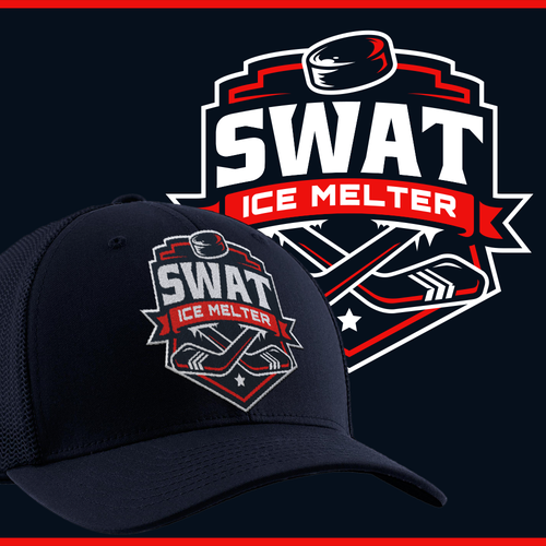 3D sports logo with the title 'Swat Ice Melter'