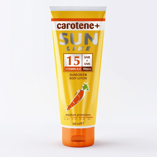 Label artwork with the title '3d renders and labels for cosmetic products'