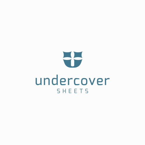 Pillow logo with the title 'Concept logo for Undercover Sheets'