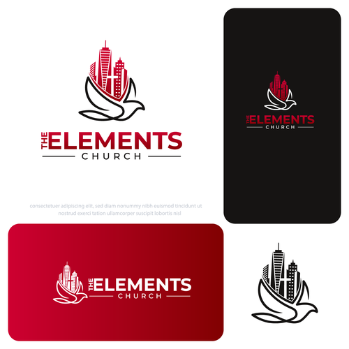 New York logo with the title 'The Elements Church Logo'