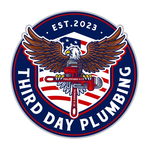 Wrench design with the title 'Third Day Plumbing'
