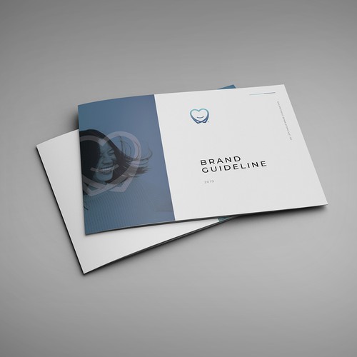 Style guide design with the title 'Brand Guide for Orthodontic - Dentistry'