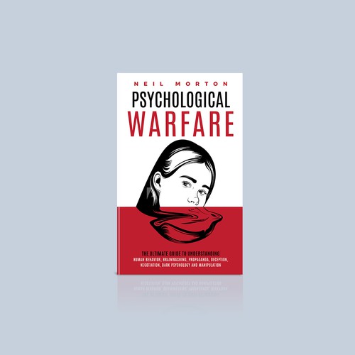 Psychology book cover with the title 'Book Cover design for Psychological warfare'
