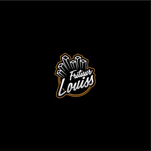French fries logo with the title 'Frituur Louiss'