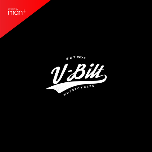 Old-school brand with the title 'Old School Logo for a Custom Bikes Builder'