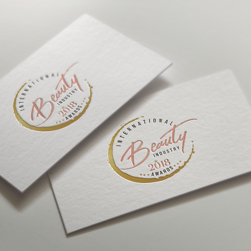 Award design with the title 'design concept for Beauty industry'