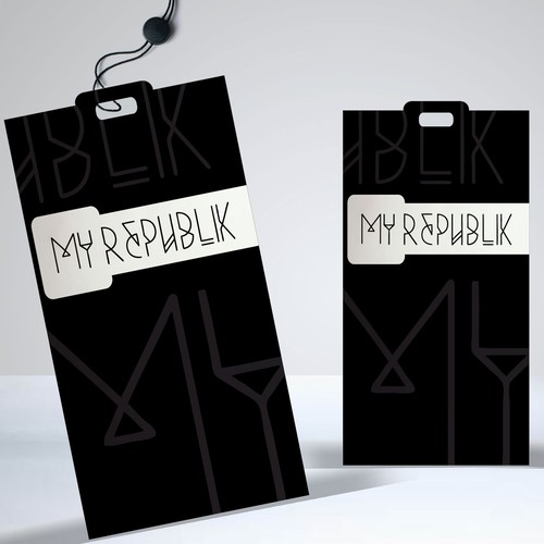 Tag design with the title 'My Republik label'