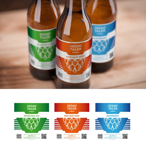 Craft label with the title 'Packaging design for Craftbeer'