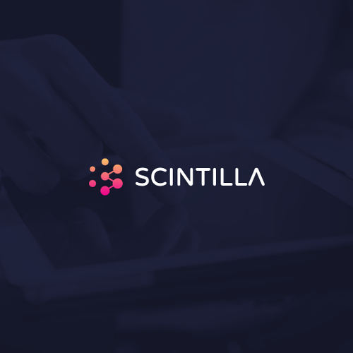 Circle logo with the title 'Eye catching logo for SCINTILLA'