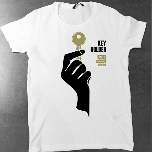 Business t-shirt with the title 'T-shirt for "Be the Key" Sales Meeting.'