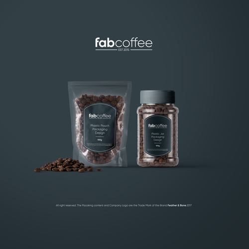 New logo with the title 'fabcoffee'