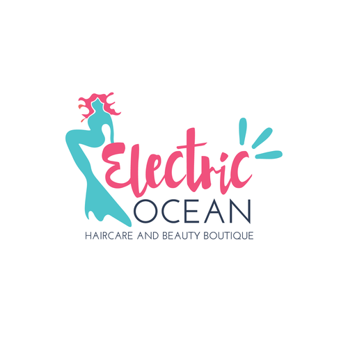 Mermaid logo with the title 'Logo for a beauty boutique'