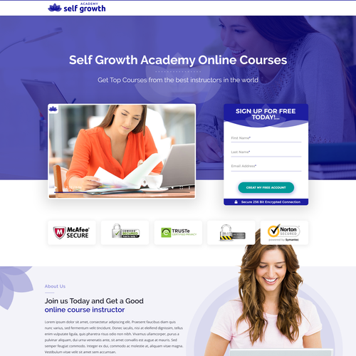 Beautiful website with the title 'Clean website design Contest design'