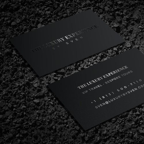 Simplified design with the title 'Minimal business card'