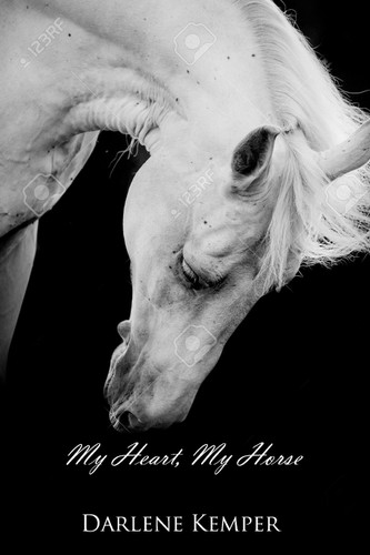 Horse book cover with the title 'My heart, My horse'