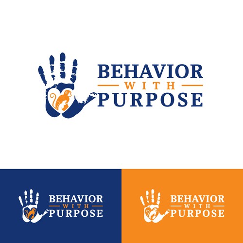 Research logo with the title 'Logo design concept for Behavior with Purpose'