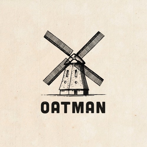 Engraving logo with the title 'Oatman'