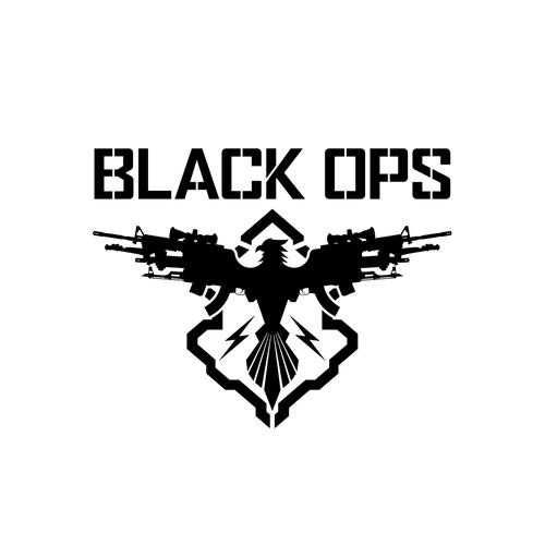 Army design with the title 'Logo design for BLACK OPS'
