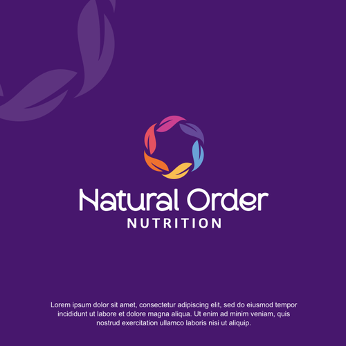 Order design with the title 'Logo for Natural Order Nutrition'