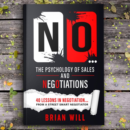 Typography book cover with the title 'No... The Psychology of Sales and Negotiations '