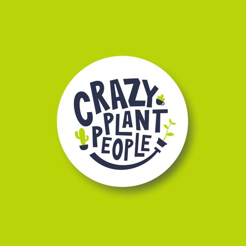 Garden design with the title 'Sophisticated Fun Logo Concept for Crazy Plant People'
