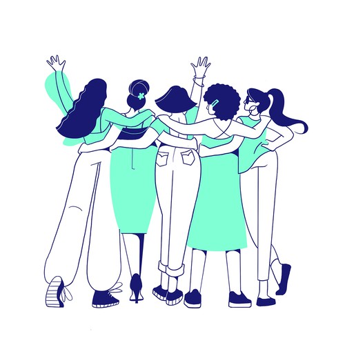 Women artwork with the title 'Illustration for Conference'