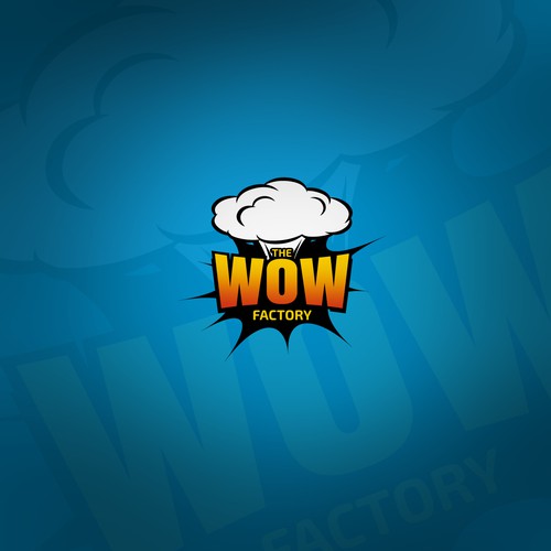 Explosion design with the title 'Logo with wow feeling'
