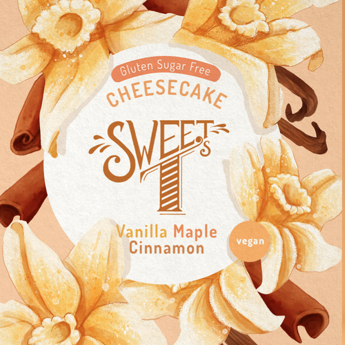 Cheesecake design with the title 'CheeseCake packaging'