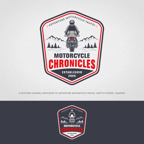 Motorcycle design with the title 'Motorcycle Adventure'